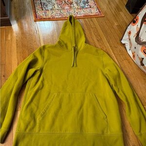 adidas Men's Mustard Hoodie Sweater